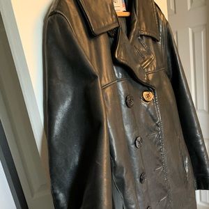 Vintage Schott Leather Peacoat U.S. 740N Size 38